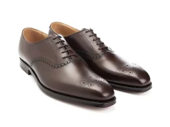 Oxfords | Brogues<Crockett & Jones Edgware Dark Brown Burnished Calf