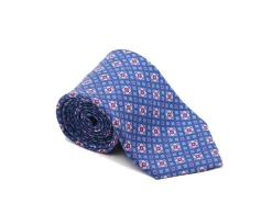 Ties<Tie Your Tie Fine Silk Tie Square Motif Blue