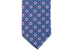 Ties<Tie Your Tie Fine Silk Tie Square Motif Blue
