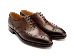 Oxfords | Brogues<Crockett & Jones Finsbury Dark Brown Burnished Calf