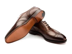 Oxfords | Brogues<Crockett & Jones Finsbury Dark Brown Burnished Calf