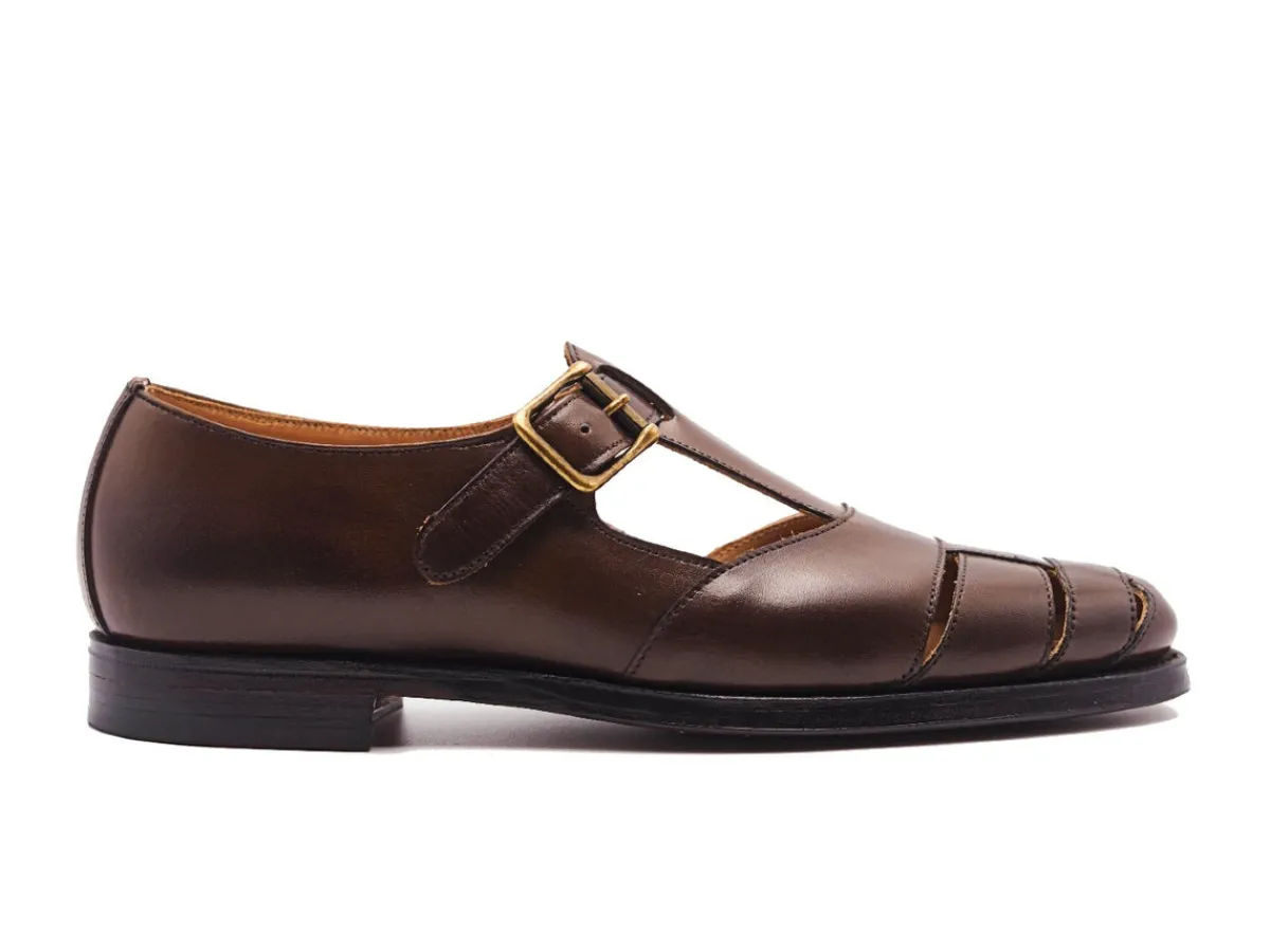 Summer Shoes | Loafers & Slip-ons<Crockett & Jones Fisherman Dark Brown Burnished Calf