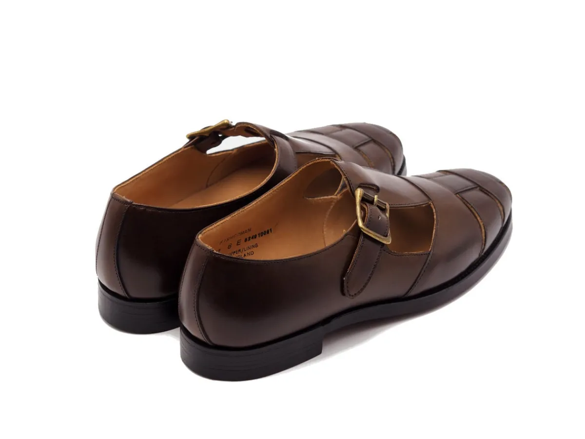 Summer Shoes | Loafers & Slip-ons<Crockett & Jones Fisherman Dark Brown Burnished Calf