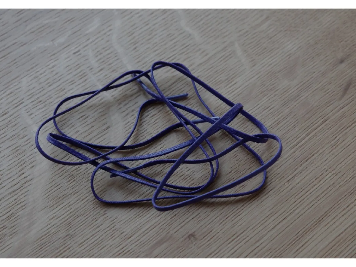 Shoelaces<Shoestripes Flat Waxed Cotton Shoelaces Purple