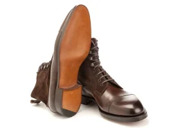 Two-tone | Boots<Edward Green Galway Dark Oak & Mink Suede