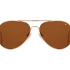 Sunglasses | Eyewear<American Optical General Rose Gold Brown Glass Lens