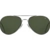 Sunglasses | Eyewear<American Optical General Silver Green Glass Lens
