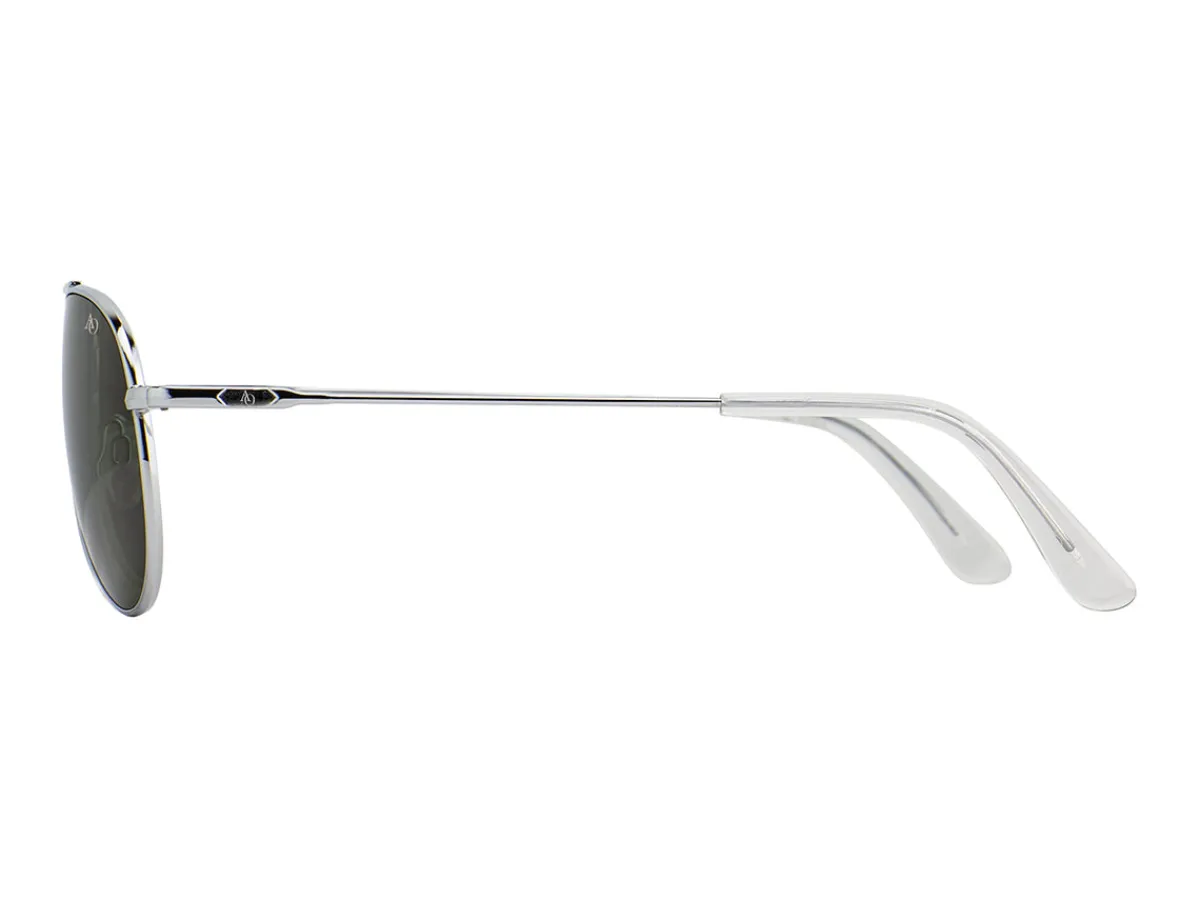 Sunglasses | Eyewear<American Optical General Silver Green Glass Lens Polarised