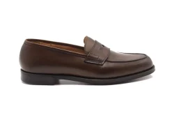 Summer Shoes | Penny Loafers<Crockett & Jones Grantham 2 Dark Brown Burnished Calf