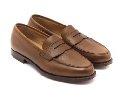 Summer Shoes | Penny Loafers<Crockett & Jones Grantham 2 Tan Pebble Grain
