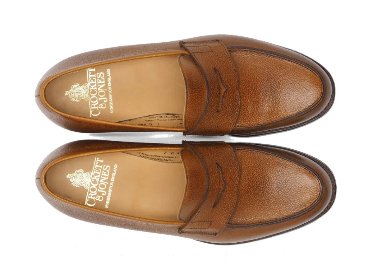Summer Shoes | Penny Loafers<Crockett & Jones Grantham 2 Tan Pebble Grain