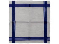 Pocket Squares<Simonnot Godard Grey-Navy Adelie Pocket Square