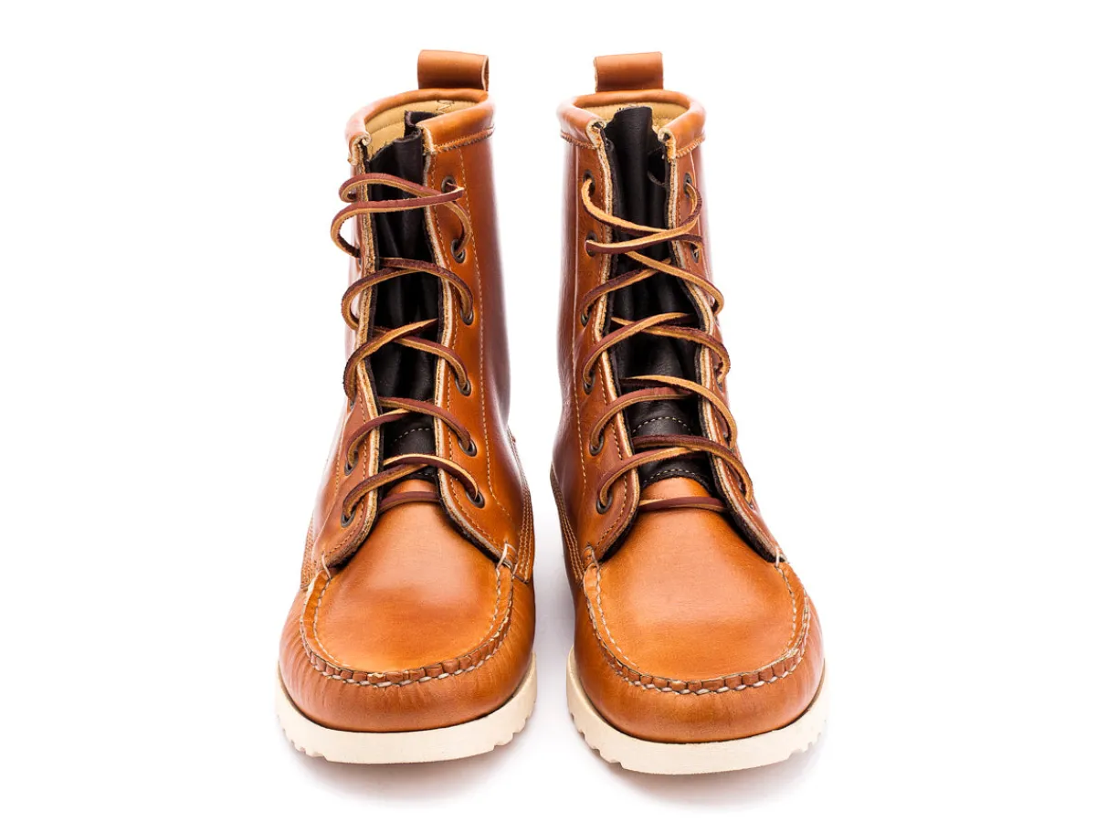 Rubber Soles | Boots<Quoddy Grizzly Boot Burnt Brown Cavalier
