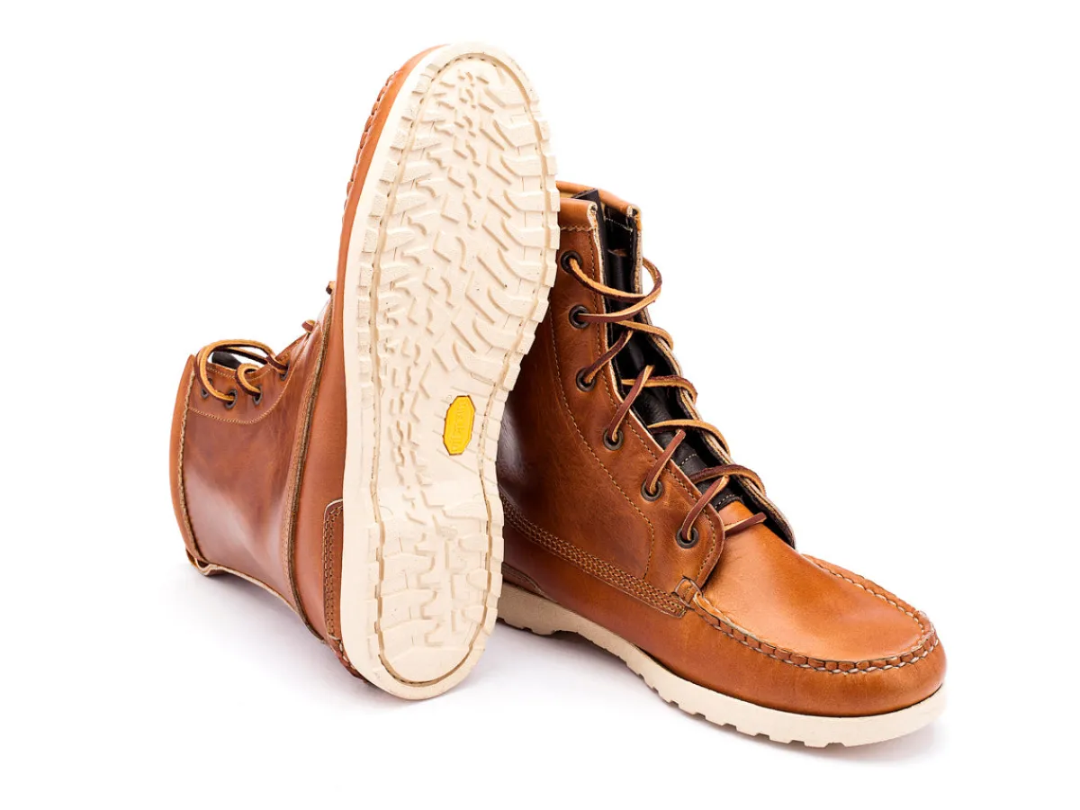 Rubber Soles | Boots<Quoddy Grizzly Boot Burnt Brown Cavalier