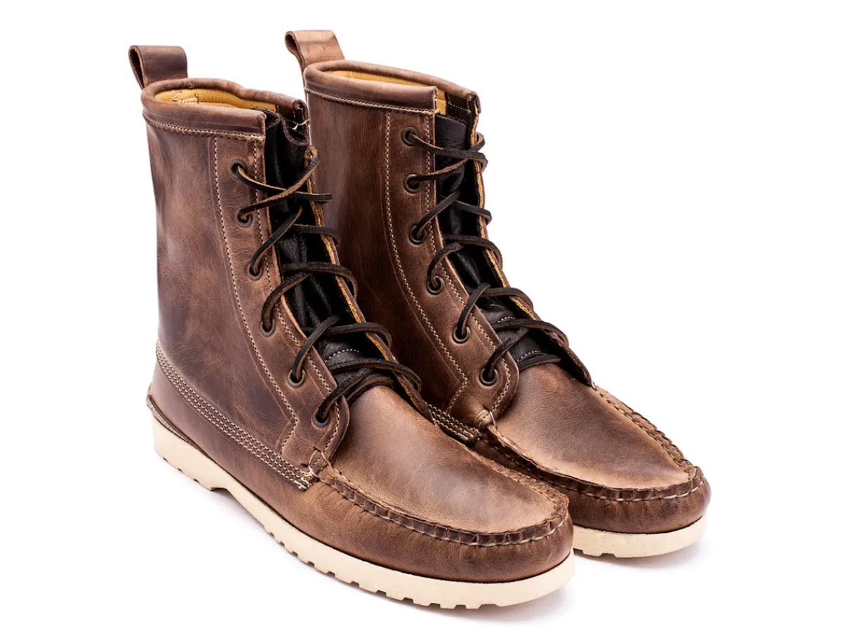 Rubber Soles | Boots<Quoddy Grizzly Boot Natural Chromexcel