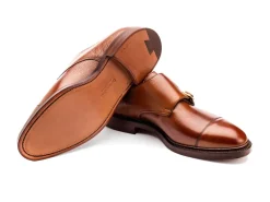 Monk Straps<Crockett & Jones Harrogate Tan Scotch Country Grain