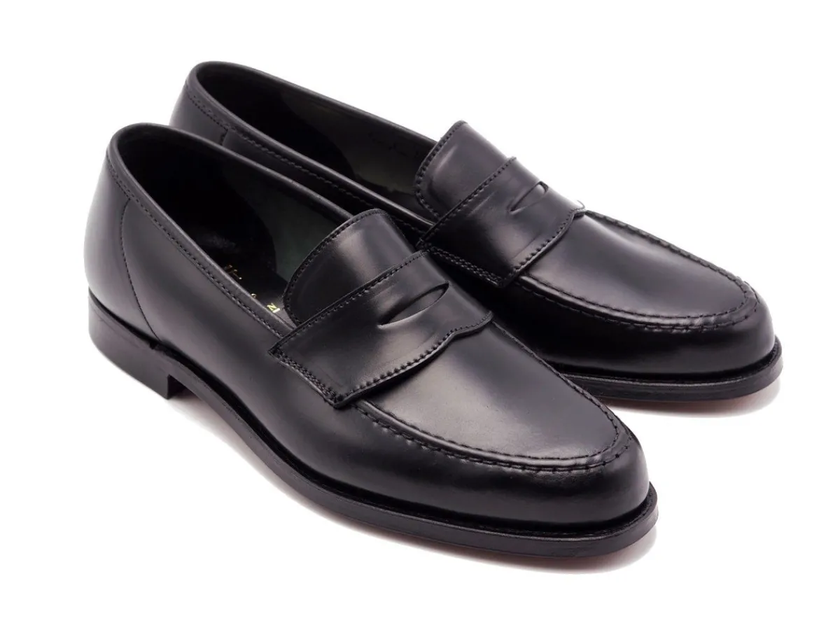 Summer Shoes | Penny Loafers<Crockett & Jones Harvard 2 Black Shell Cordovan