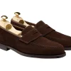 Summer Shoes | Suede<Crockett & Jones Harvard 2 Dark Brown Suede