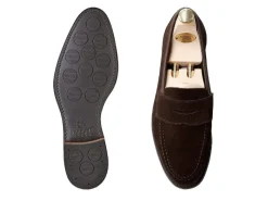 Summer Shoes | Suede<Crockett & Jones Harvard 2 Dark Brown Suede