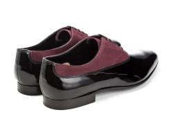Two-tone | Patents<Edward Green Ifford Black Patent & Claret Suede
