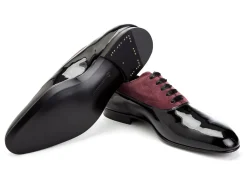 Two-tone | Patents<Edward Green Ifford Black Patent & Claret Suede