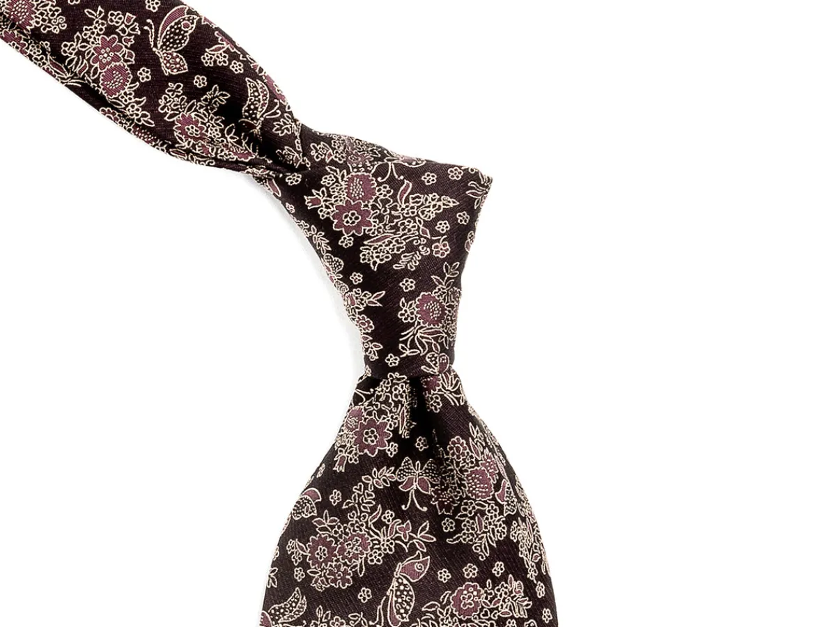Ties<Tie Your Tie Jacquard Silk Tie Butterflies Purple