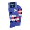 Socks<Corgi Jigsaw Socks Lilac