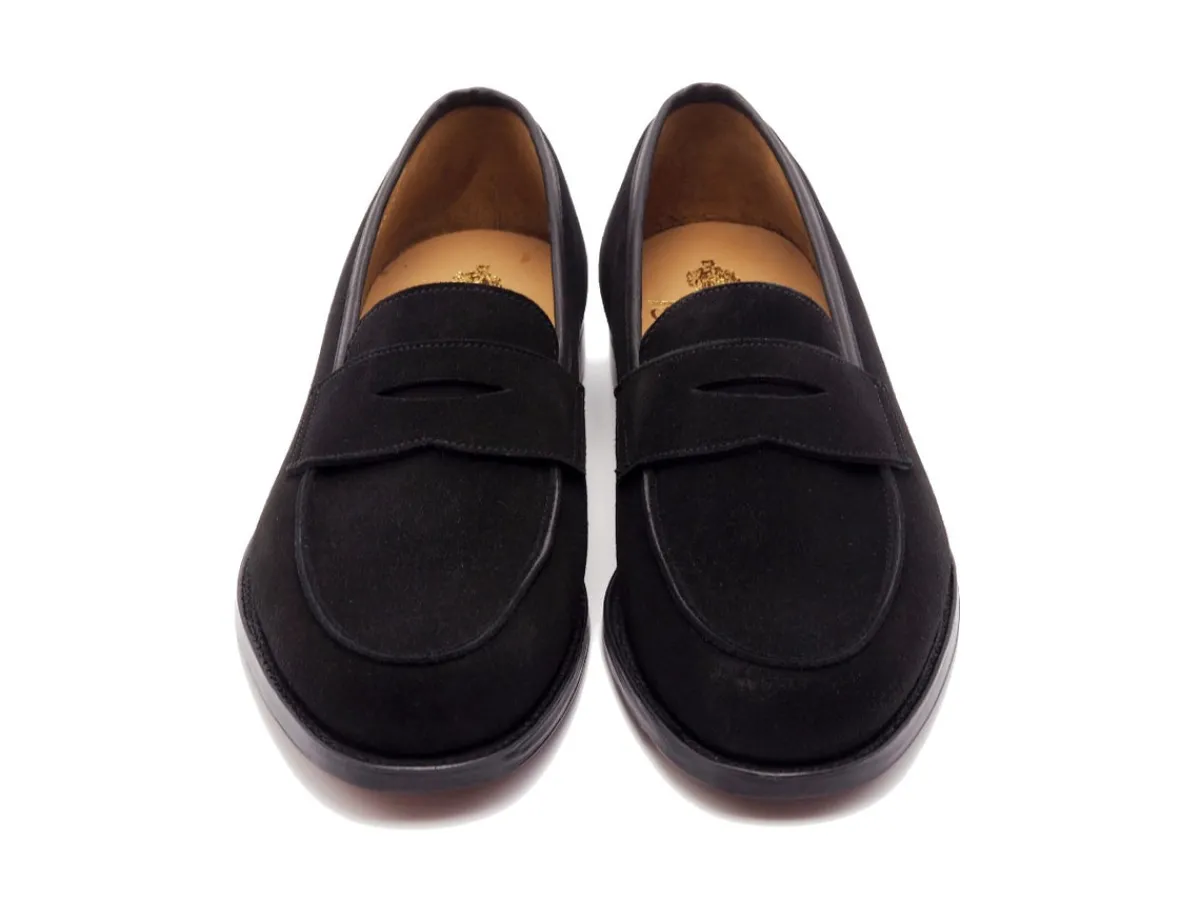 Summer Shoes | Suede<Crockett & Jones Kirribilli Black Calf Suede