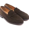 Summer Shoes | Suede<Crockett & Jones Kirribilli Dark Brown Calf Suede