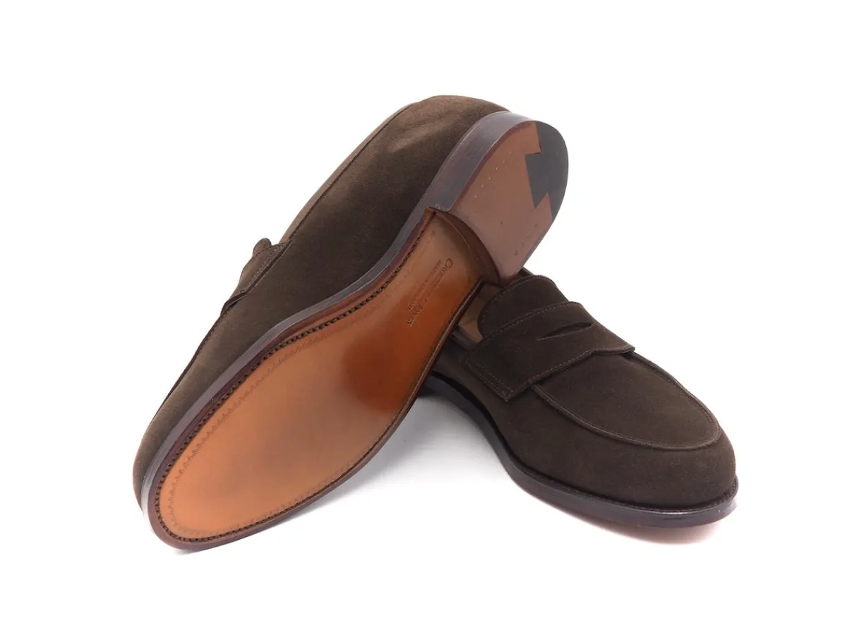 Summer Shoes | Suede<Crockett & Jones Kirribilli Dark Brown Calf Suede