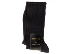 Socks<Bresciani Knee Length Cotton Socks Navy