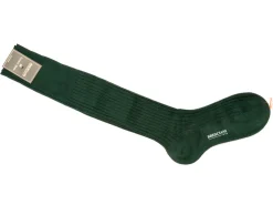 Socks<Bresciani Knee Length Cotton Socks Dark Green