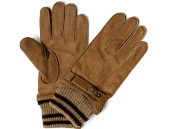 Gloves<Dents Knit Lined Nubuck Glove Tobacco