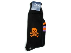 Socks<Corgi Large Skull Socks Black
