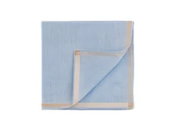 Pocket Squares<Simonnot Godard Light Blue-Ivory Amalfi Pocket Square