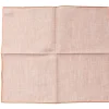 Pocket Squares<Simonnot Godard Light Brown Pocket Square with Orange Edge
