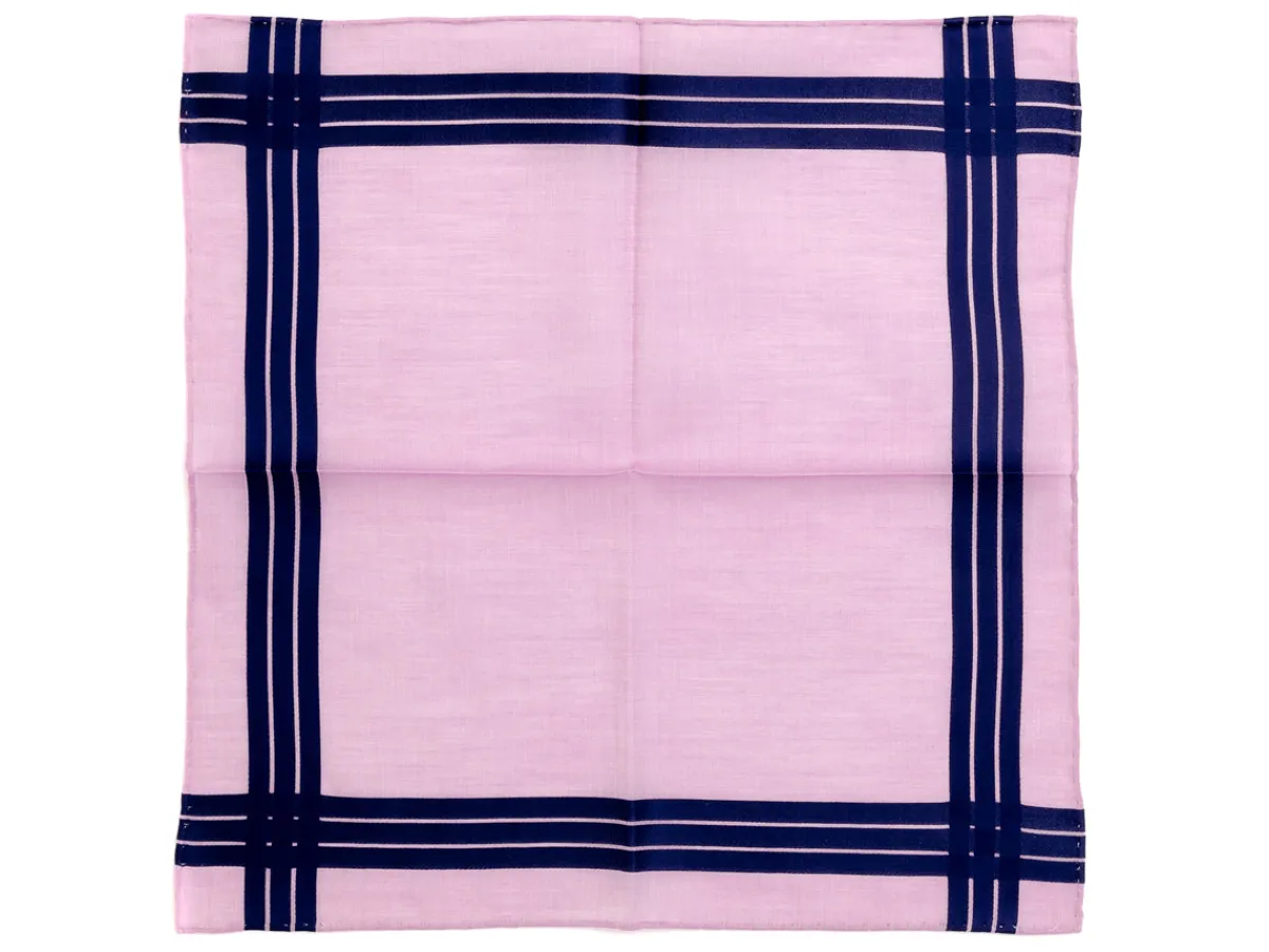Pocket Squares<Simonnot Godard Lilac-Navy Adelie Pocket Square