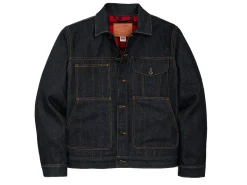 Outerwear | Jackets<Filson Lined Denim Short Cruiser Raw Indigo