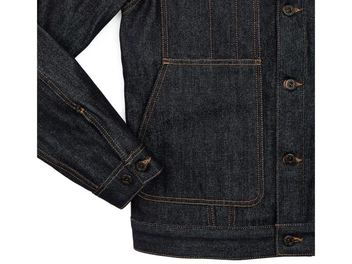 Outerwear | Jackets<Filson Lined Denim Short Cruiser Raw Indigo
