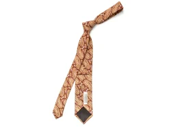 Ties<Tie Your Tie Linen Tie Large Paisley Brown