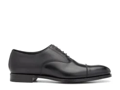 Straight Cap Oxfords | Oxfords<Crockett & Jones Lonsdale Black Calf