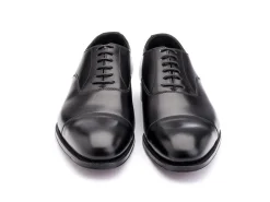 Straight Cap Oxfords | Oxfords<Crockett & Jones Lonsdale Black Calf