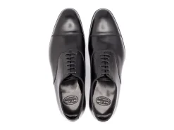 Straight Cap Oxfords | Oxfords<Crockett & Jones Lonsdale Black Calf
