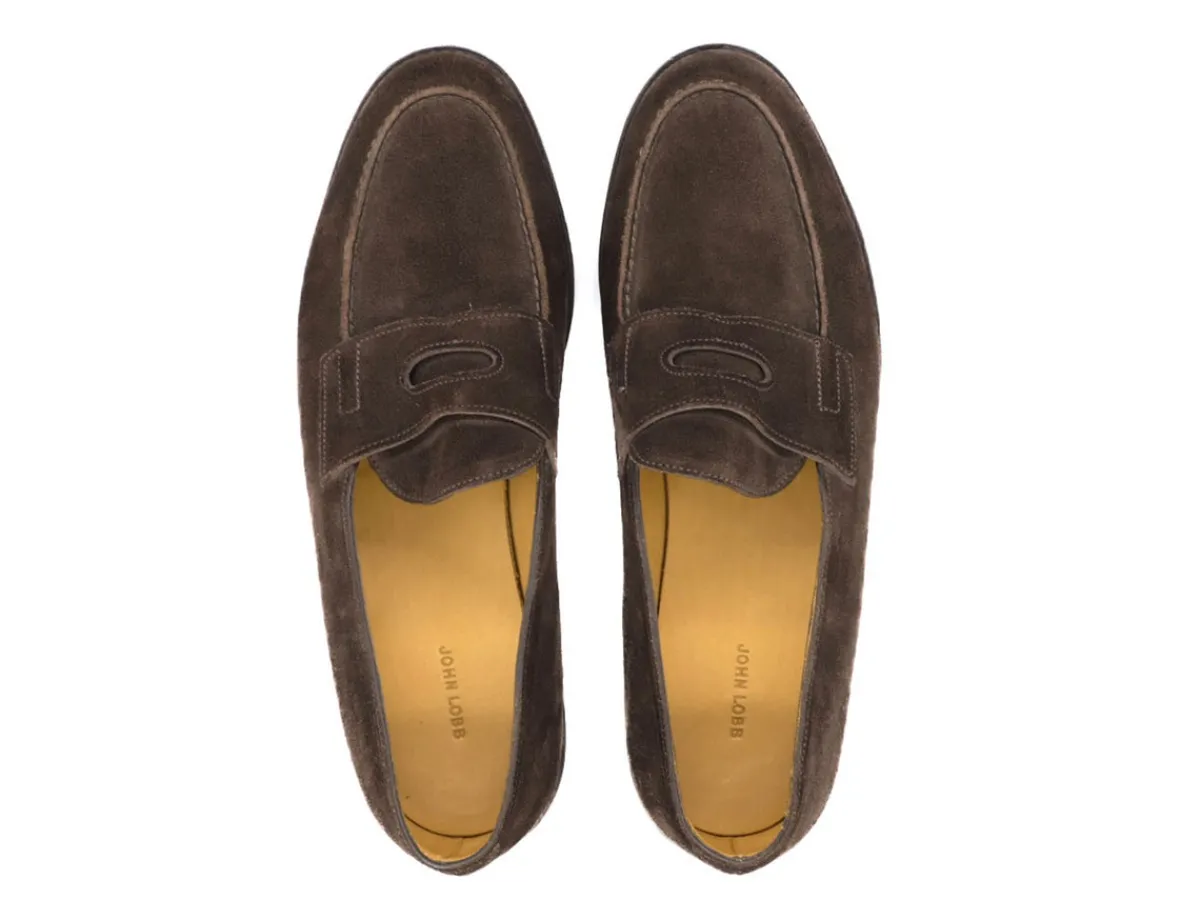 Summer Shoes | Suede<John Lobb Lopez Bruinn Suede Lug Sole D-width