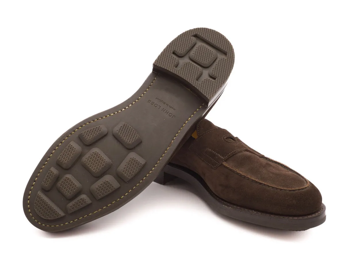 Summer Shoes | Suede<John Lobb Lopez Bruinn Suede Lug Sole D-width