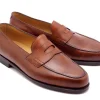 Summer Shoes | Penny Loafers<John Lobb Lopez Chestnut Misty Calf