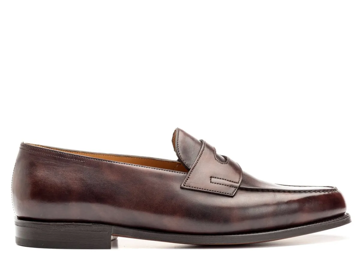 Summer Shoes | Penny Loafers<John Lobb Lopez Dark Brown Museum Calf