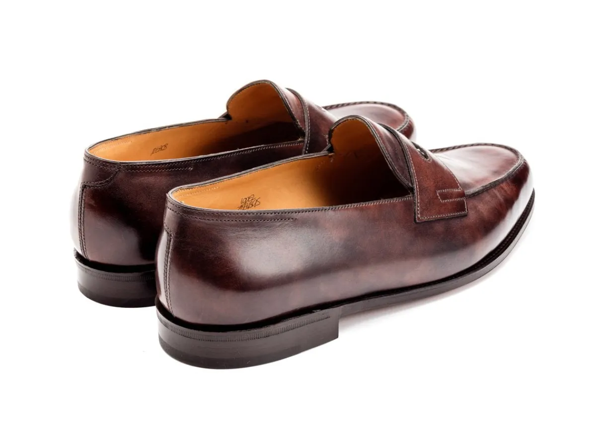 Summer Shoes | Penny Loafers<John Lobb Lopez Dark Brown Museum Calf