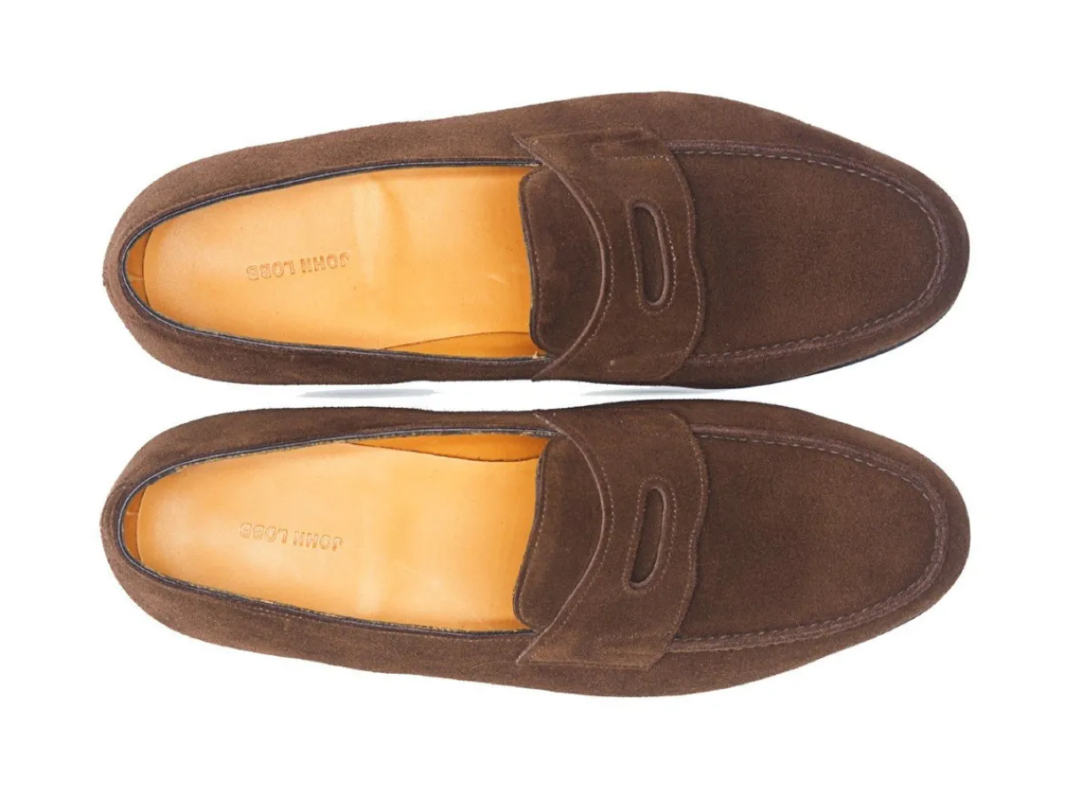 Summer Shoes | Suede<John Lobb Lopez Dark Brown Suede