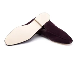 Suede | Slippers<John Lobb Lounge Aubergine Suede